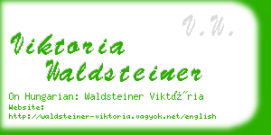 viktoria waldsteiner business card